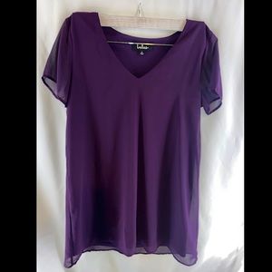 Dark Purple Tshirt Dress